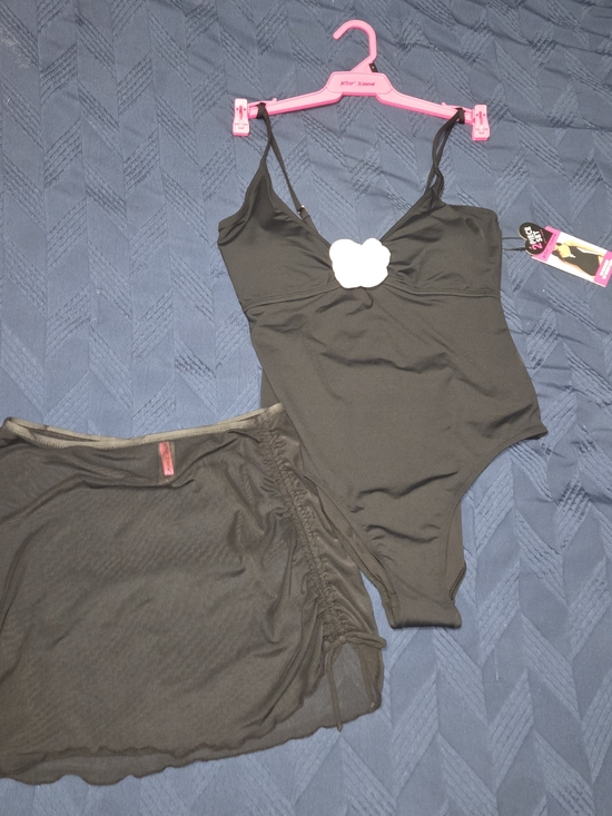 Betsey Johnson Other - Betsey Johnson Black One-Piece Swimsuit with Sheer Skirt